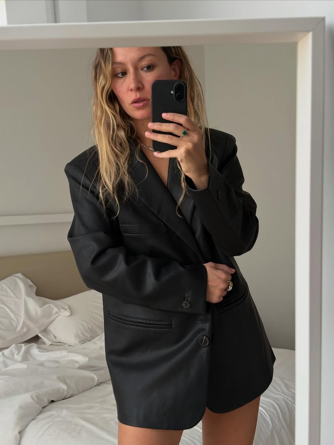 Siena Leather Blazer